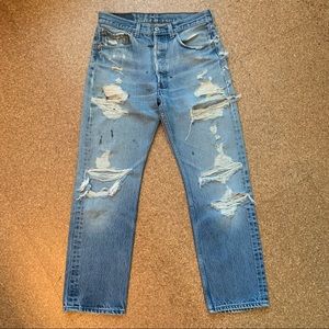 Super Distressed Vintage Levi’s 501, size 28